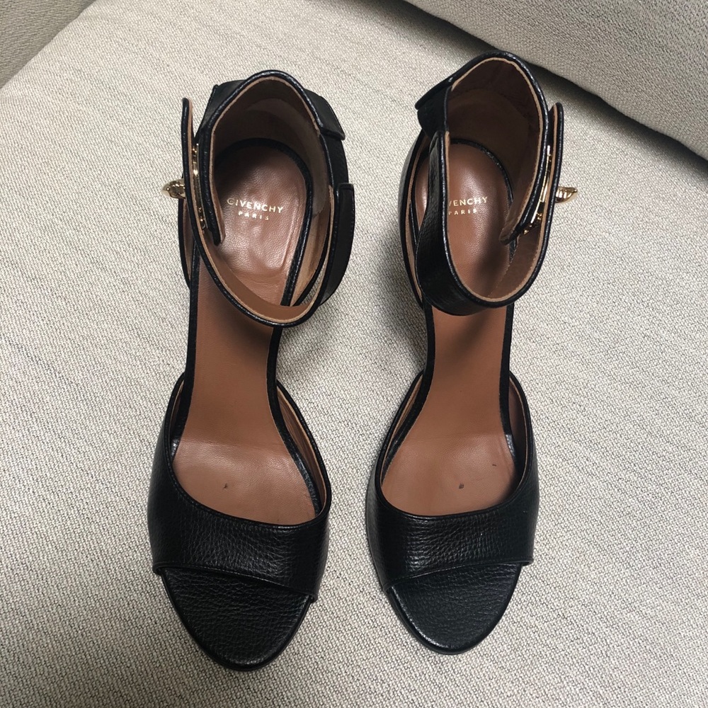 Givenchy Shark Lock Ankle Strap Sandals - Picture 2 of 12